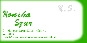 monika szur business card